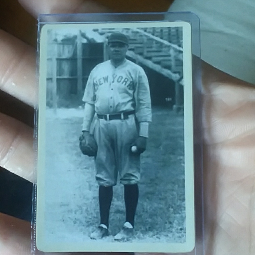 A rare photo of Babe Ruth